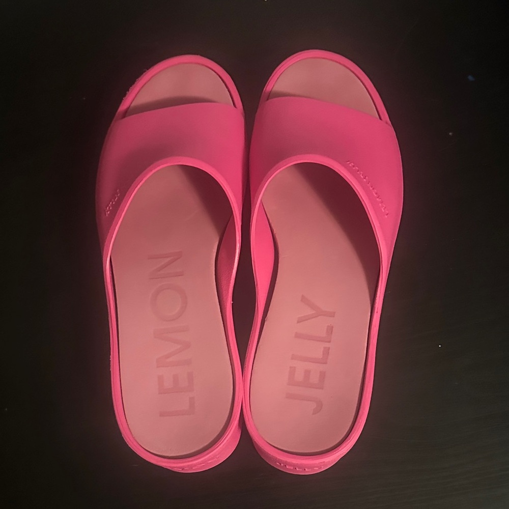Lemon Jelly Women's Vibrant Pink Platform Sandals